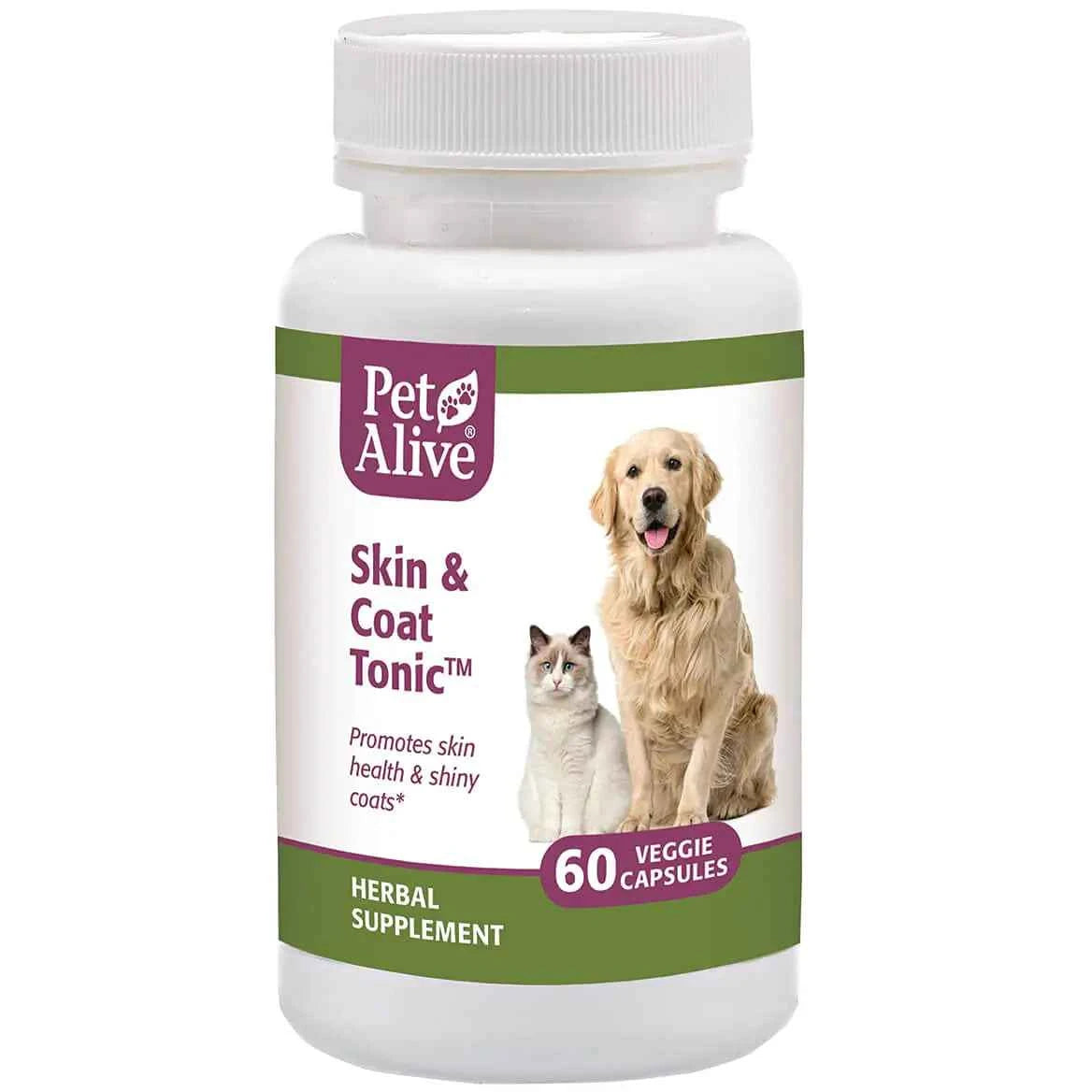 All Natural Herbal Supplement for Cat and Dog Skin Health and Shiny Glossy Coats