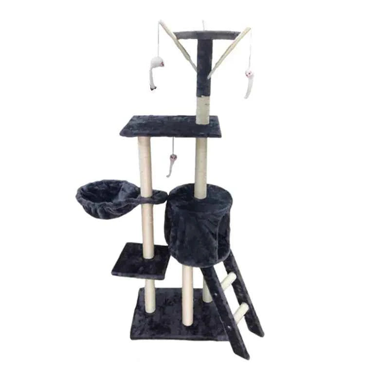 Medium Sisal Cat Tree with Five Platforms and Scratching Post