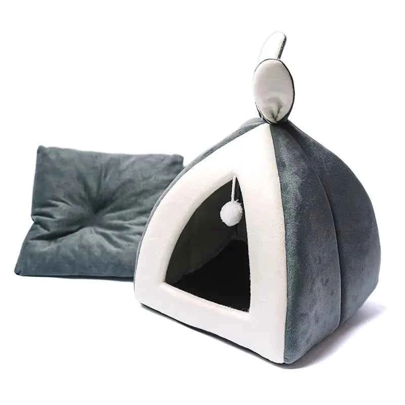 Universal Cat Bed for All Seasons, Enclosed Design