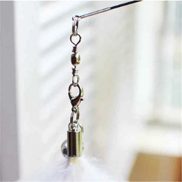 Cat Teaser Wand with Feather Cat Toys and Supplies