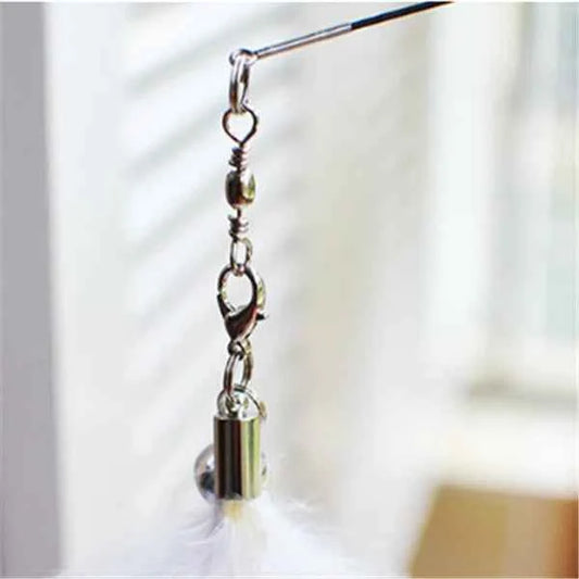 Cat Teaser Wand with Feather Cat Toys and Supplies