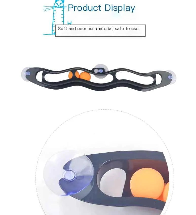 Suction Window Cat Track Ball