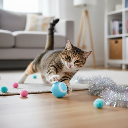 Automatic Cat Teasing Ball