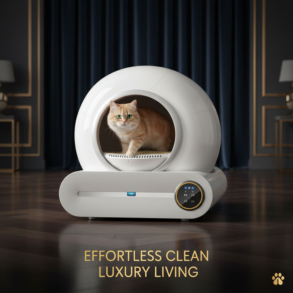 Automatic Self-Cleaning Cat Litter Box