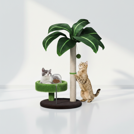 Cat Tree Tower with Scratching Post for Indoor