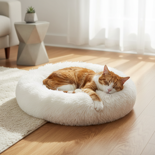 Cozy Cat Nest for Warm and Deep Sleep Comfort
