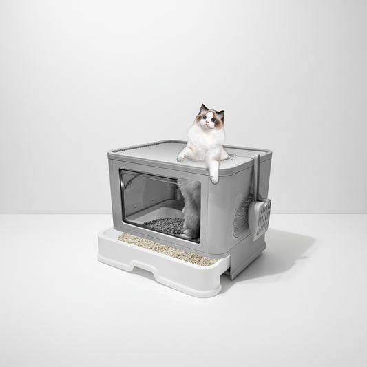 Premium Enclosed Cat Litter Box