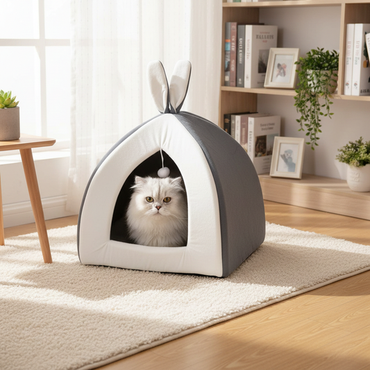 Universal Cat Bed for All Seasons, Enclosed Design