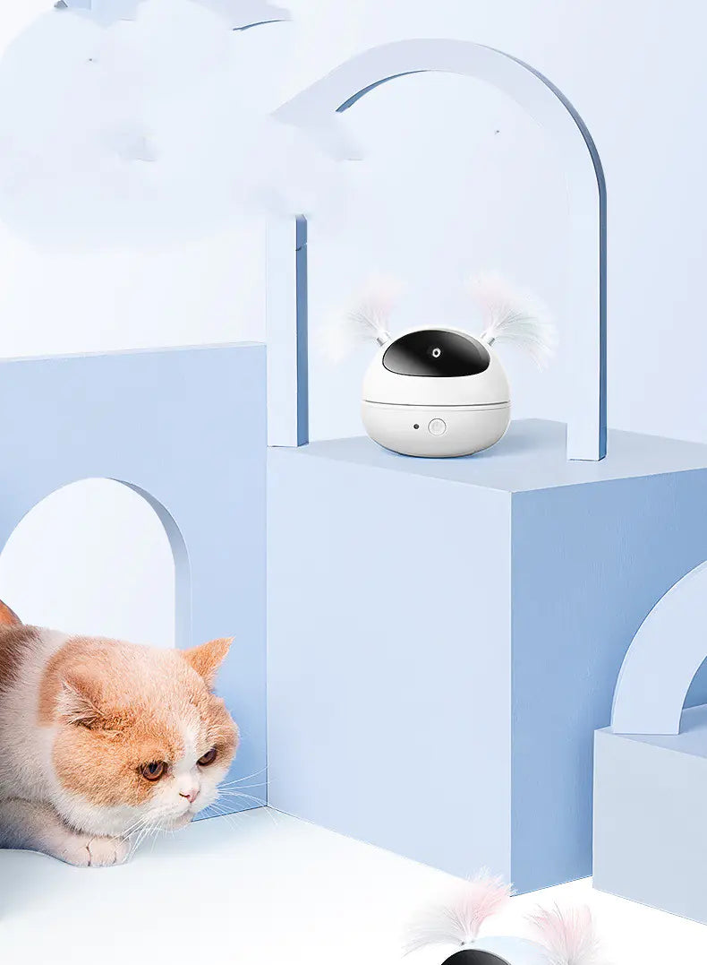 MPETS Infrared Laser Cat Toy with Feather Wand
