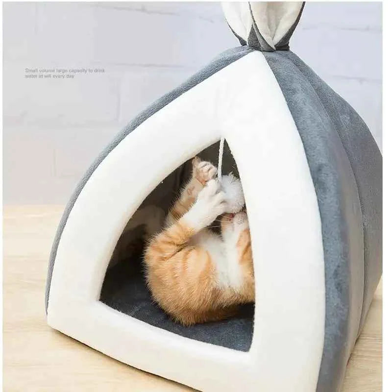 Universal Cat Bed for All Seasons, Enclosed Design