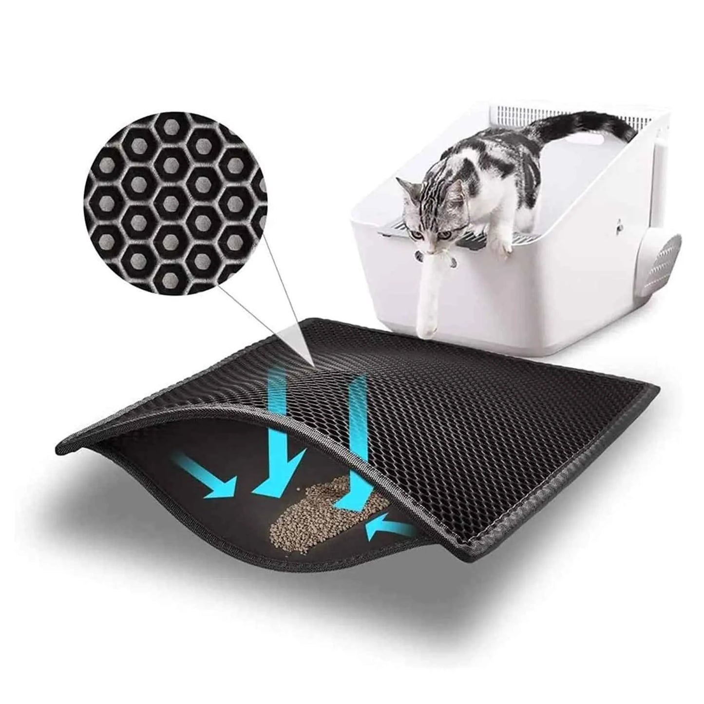 Easy Clean Cat Litter Mat for Floor